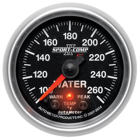 2-1/16" WATER TEMPERATURE 100-260 °F SPORT-COMP II