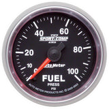 2-1/16" FUEL PRESSURE 0-100 PSI SPORT-COMP II