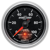 2-1/16" FUEL PRESSURE 0-100 PSI SPORT-COMP II