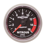 2-1/16" NITROUS PRESSURE 0-1600 PSI SPORT-COMP II