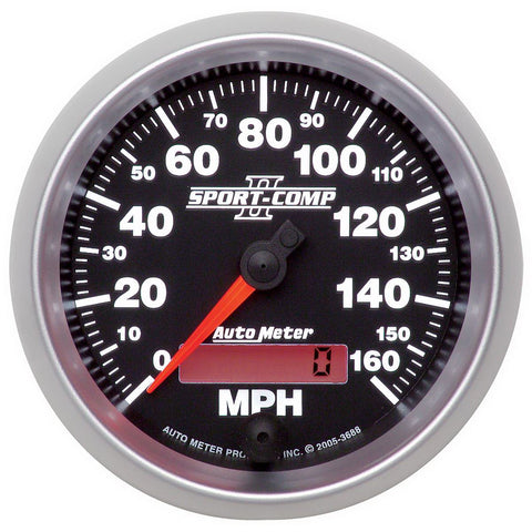 3-3/8" SPEEDOMETER 0-160 MPH SPORT-COMP II