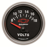 2-1/16 In. VOLTMETER 8-18V GM BLACK