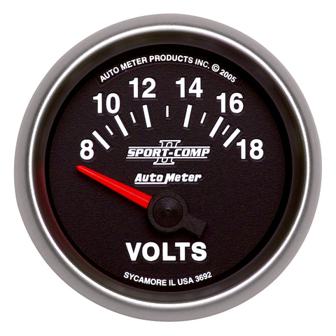 2-1/16" VOLTMETER 8-18V SPORT-COMP II