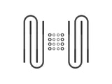 00-04 FSD FRONT SEMI ROUND U-BOLT KIT