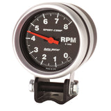 2-5/8" PEDESTAL TACHOMETER 0-8000 RPM SPORT-COMP