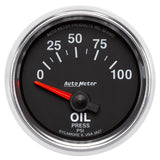 2-1/16" OIL PRESSURE 0-100 PSI GS