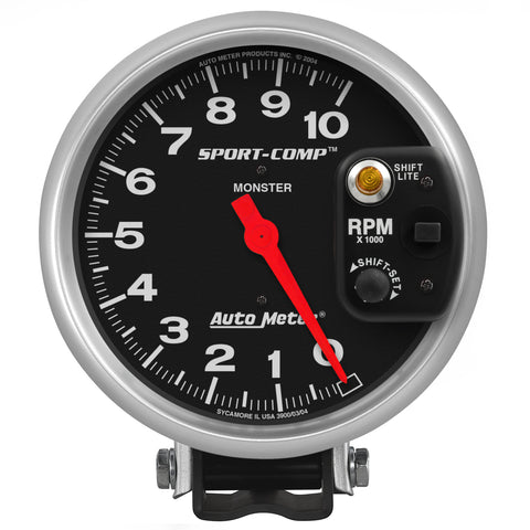 5" PEDESTAL TACHOMETER 0-10000 RPM SPORT-COMP