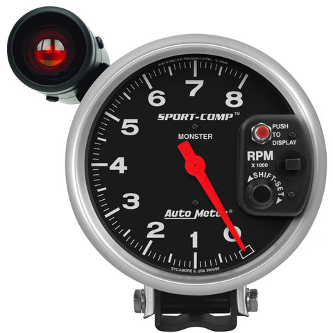 5" PEDESTAL TACHOMETER 0-8000 RPM SPORT-COMP