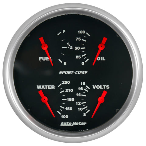 5" QUAD GAUGE 100 PSI/100-250 °F/8-18V/240-33 O SPORT-COMP