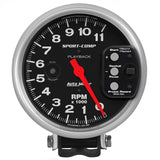 5" PEDESTAL PLAYBACK TACHOMETER 0-11000 RPM SPORT-COMP