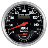 5" TACHOMETER/SPEEDOMETER COMBO 8K RPM/160 MPH SPORT-COMP