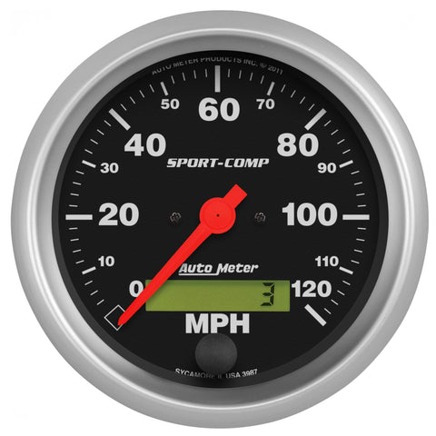 3-3/8" SPEEDOMETER 0-120 MPH SPORT-COMP