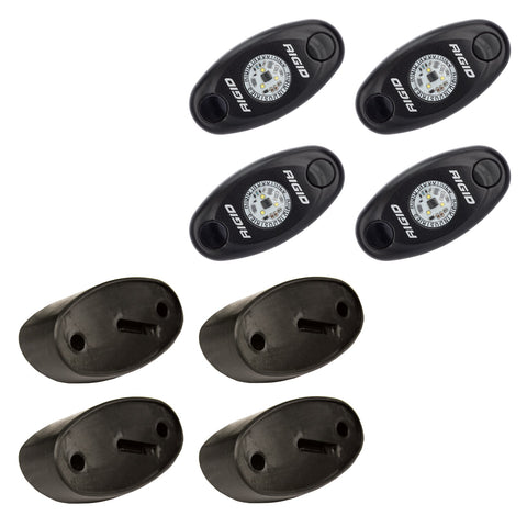 RIGID A-Series LED Universal Rock Light Kit High Power Red Set Of 4