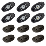 RIGID A-Series LED Universal Rock Light Kit High Power Amber Set Of 6