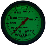 2-5/8" WATER TEMPERATURE LIQUID FILLED 140-280 °F ULTRA-NITE