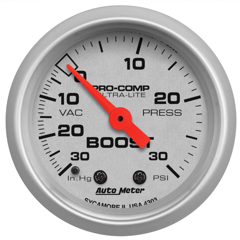 2-1/16" BOOST/VACUUM 30 IN HG/30 PSI ULTRA-LITE