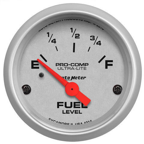 2-1/16" FUEL LEVEL 0-90 O GM SSE ULTRA-LITE