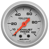 2-1/16" EXHAUST PRESSURE 0-100 PSI ULTRA-LITE