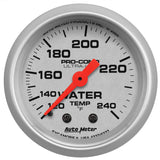 2-1/16" WATER TEMPERATURE 120-240 °F ULTRA-LITE