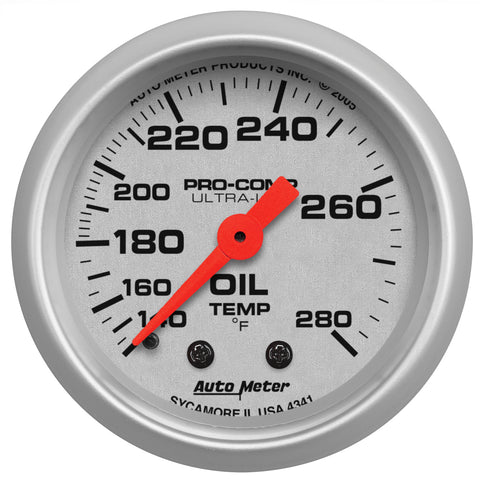 2-1/16" OIL TEMPERATURE 140-280 °F ULTRA-LITE