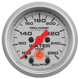 2-1/16" WATER TEMPERATURE 100-260 °F ULTRA-LITE
