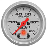 2-1/16" WATER PRESSURE 0-100 PSI ULTRA-LITE