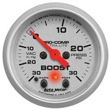2-1/16" BOOST/VACUUM 30 IN HG/30 PSI ULTRA-LITE