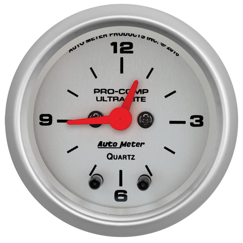 2-1/16" CLOCK 12 HOUR ULTRA-LITE