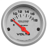 2-1/16" VOLTMETER 8-18V ULTRA-LITE