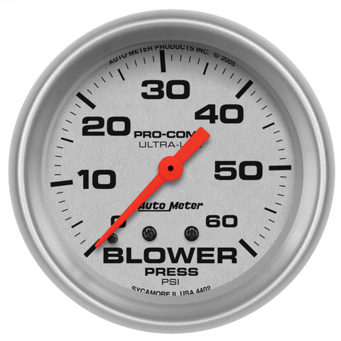 2-5/8" BLOWER PRESSURE 0-60 PSI ULTRA-LITE