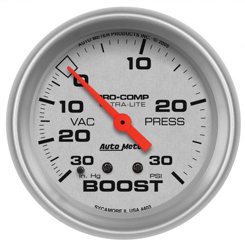 2-5/8" BOOST/VACUUM 30 IN HG/30 PSI ULTRA-LITE