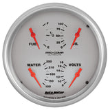 5" QUAD GAUGE 100 PSI/100-250 °F/8-18V/240-33 O ULTRA-LITE