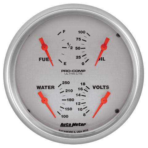 5" QUAD GAUGE 100 PSI/100-250 °F/8-18V/240-33 O ULTRA-LITE