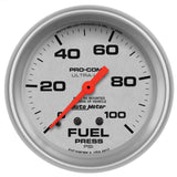 2-5/8" FUEL PRESSURE 0-100 PSI ULTRA-LITE