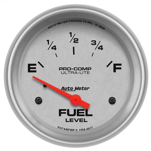 2-5/8" FUEL LEVEL 0-30 O SSE ULTRA-LITE