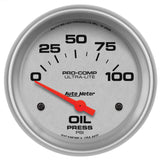 2-5/8" OIL PRESSURE 0-100 PSI ULTRA-LITE