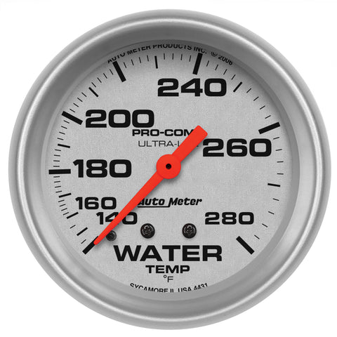 2-5/8" WATER TEMPERATURE 140-280 °F ULTRA-LITE
