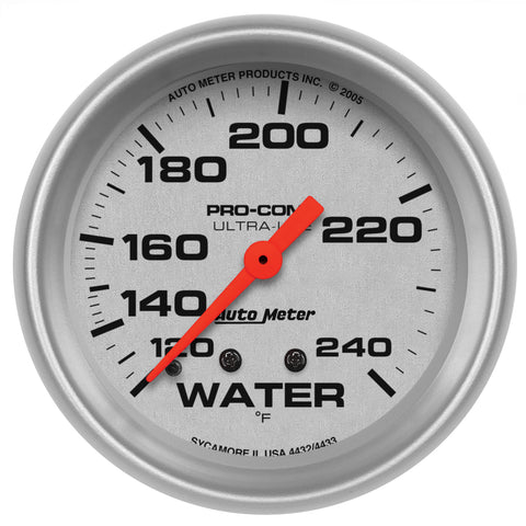 2-5/8" WATER TEMPERATURE 120-240 °F ULTRA-LITE