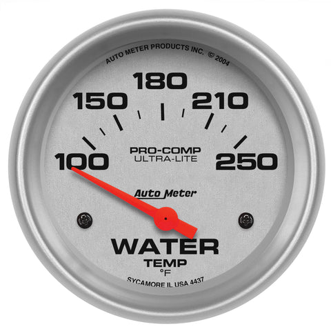 2-5/8" WATER TEMPERATURE 100-250 °F ULTRA-LITE