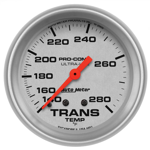 2-5/8" TRANSMISSION TEMPERATURE 140-280 °F ULTRA-LITE
