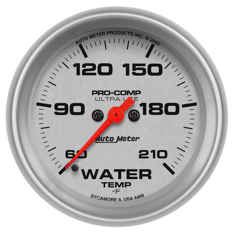 2-5/8" WATER TEMPERATURE 60-210 °F ULTRA-LITE