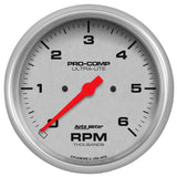 5" IN-DASH TACHOMETER 0-6000 RPM ULTRA-LITE