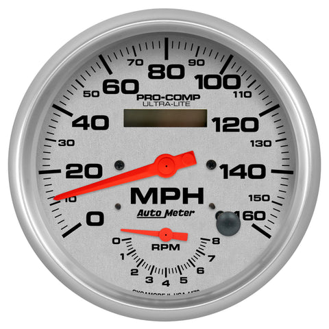 5" TACHOMETER/SPEEDOMETER COMBO 8K RPM/160 MPH ULTRA-LITE