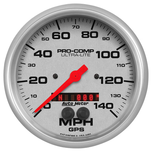 5" GPS SPEEDOMETER 0-140 MPH ULTRA-LITE