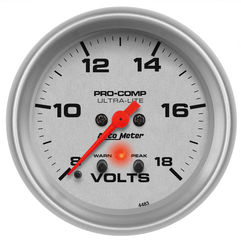 2-5/8" VOLTMETER 8-18V ULTRA-LITE