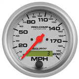 3-3/8" SPEEDOMETER 0-200 MPH ULTRA-LITE