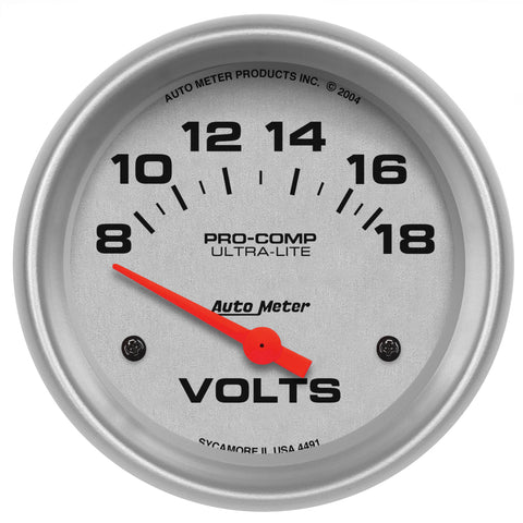 2-5/8" VOLTMETER 8-18V ULTRA-LITE