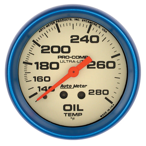 2-5/8" OIL TEMPERATURE 140-280 °F ULTRA-NITE