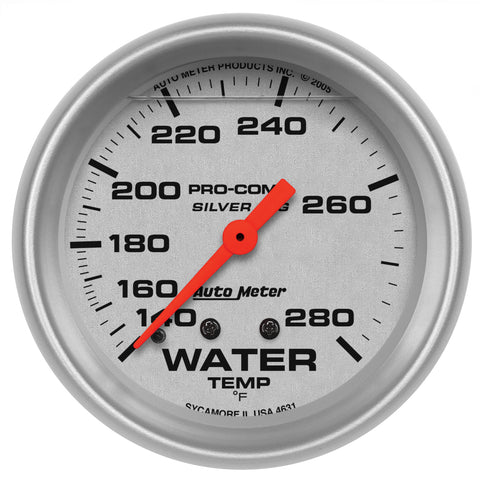 2-5/8" WATER TEMPERATURE 140-280 °F LIQUID FILLED ULTRA-LITE