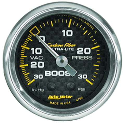 2-1/16" BOOST/VACUUM 30 IN HG/30 PSI CARBON FIBER